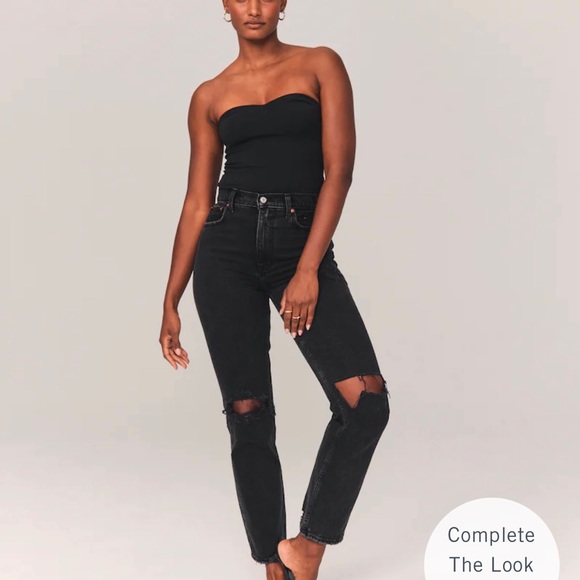 Abercrombie Curve Love 90s High Rise Jeans - Picture 2 of 5